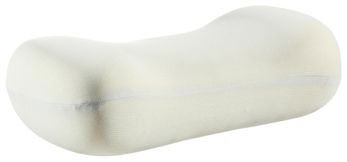 OPORNÝ ŠIJOVÝ VANKÚŠ  - biela, Basics, textil (42/21/13cm) - Sleeptex
