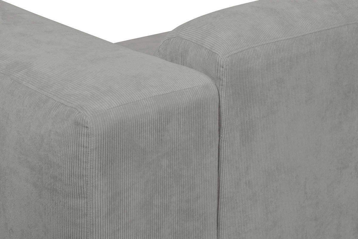 HÖRNSOFFA i manchester ljusgrå  - ljusgrå/svart, Design, textil/plast (170/343cm) - MID.YOU