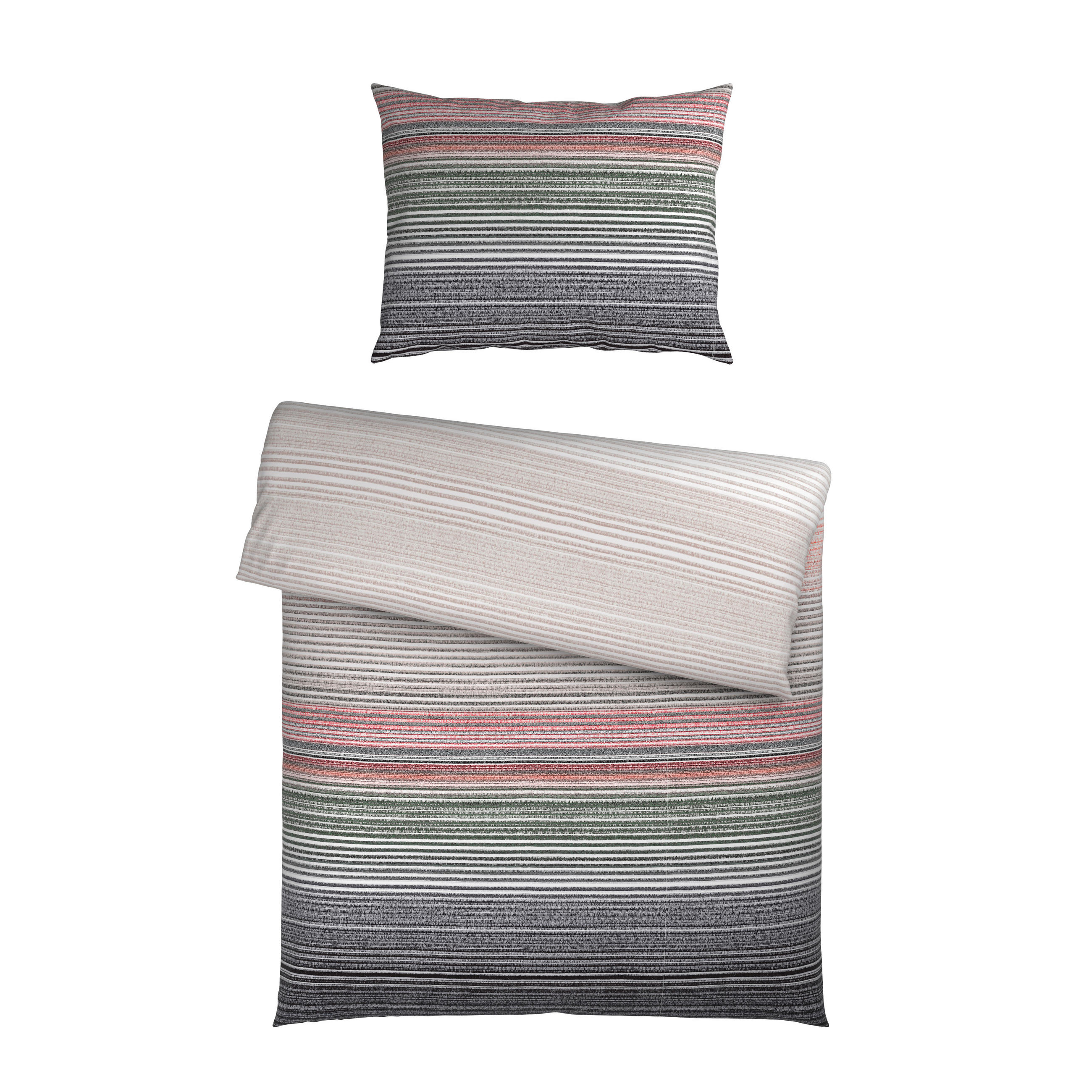 WENDEBETTWÄSCHE -teilig Satin, Flachgewebe 140/200 cm  - Anthrazit, Basics, Textil (140/200cm) - Esposa
