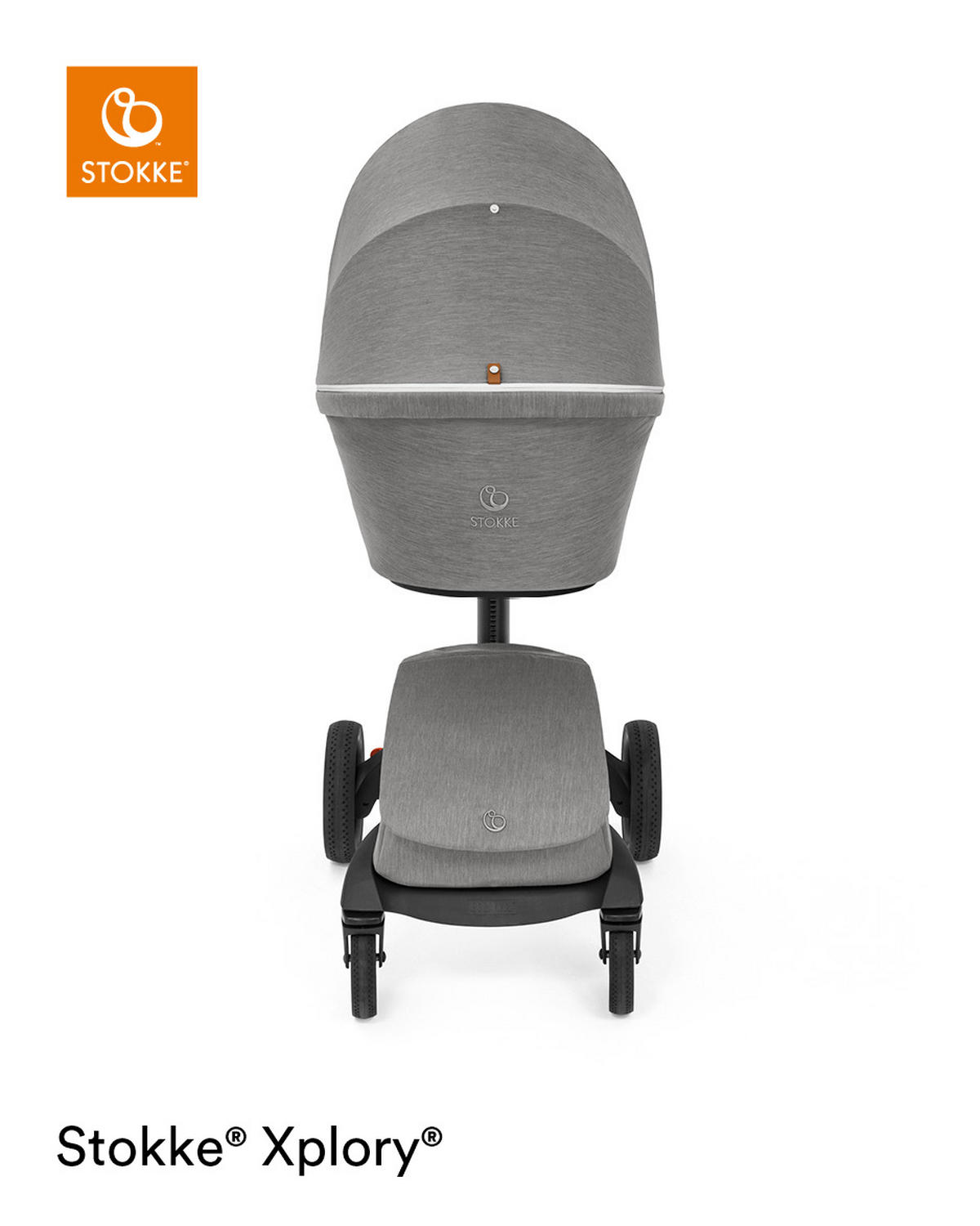 KOŠARA ZA DOJENČKA  Xplory X  87/48/16 cm         siva  - siva, Trend, umetna masa/tekstil (87/48/16cm) - Stokke