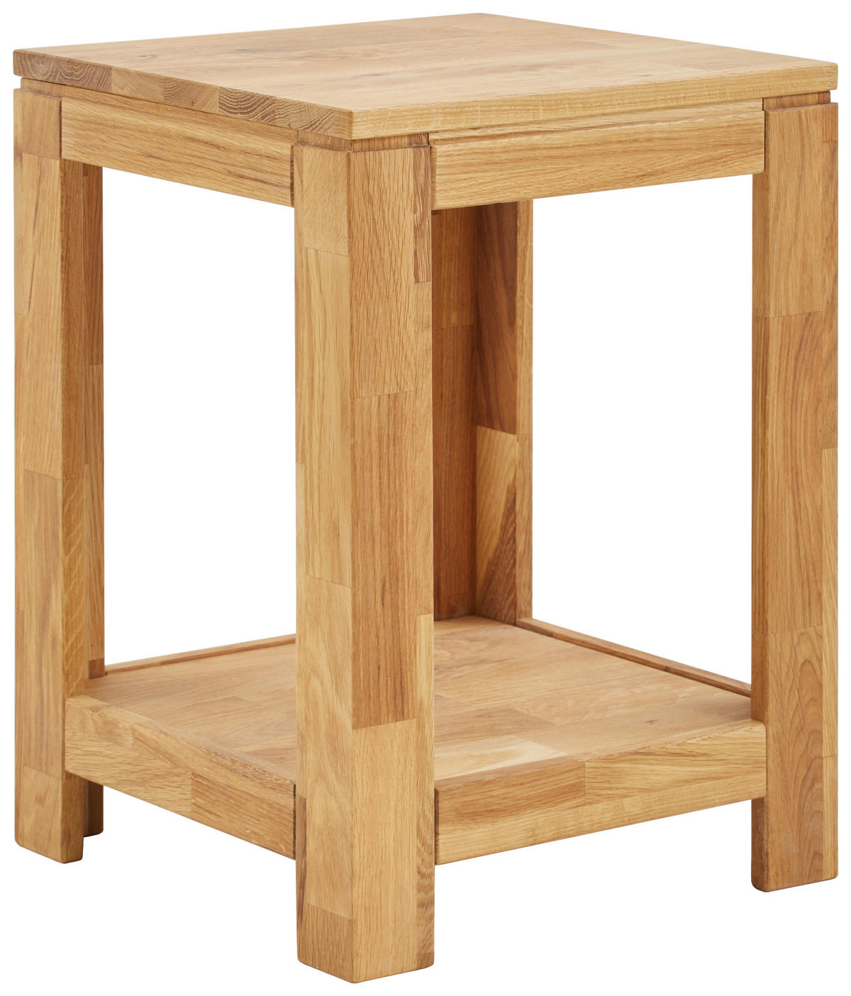 BEISTELLTISCH 40,5/40,5/55 cm Eiche massiv quadratisch  - Natur, Holz (40,5/40,5/55cm) - Linea Natura