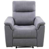 1-SITS i mikrofiber mörkgrå  - mörkgrå/svart, Klassisk, trä/textil (92/103/97cm) - Chilliano