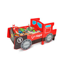 EISENBAHNSPIELTISCH - Multicolor, Basics, Holz/Holzwerkstoff (122,8/59,0/63,8cm) - Hape