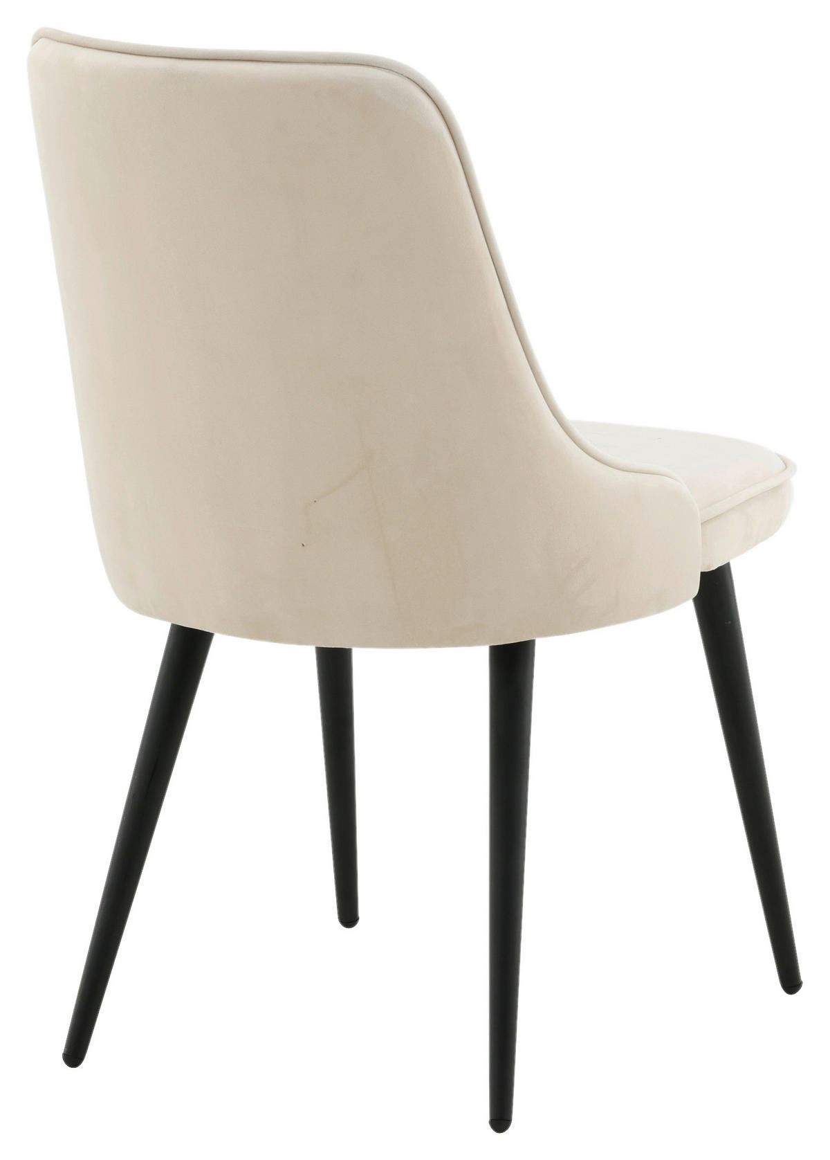 STOLSET 2 styck stål vävt tyg  - beige/svart, Design, metall/textil (50/88.5/66cm) - Livetastic