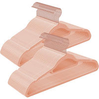 KLEIDERBÜGEL Metall, Kunststoff  - Pink, Basics, Kunststoff/Metall (42,7/22/0,6cm)