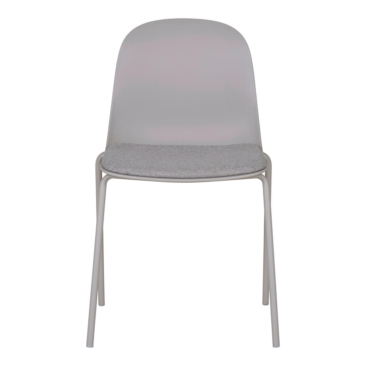 STOLSET 2 styck  - ljusgrå, Modern, metall/plast (48/86/56cm) - MID.YOU