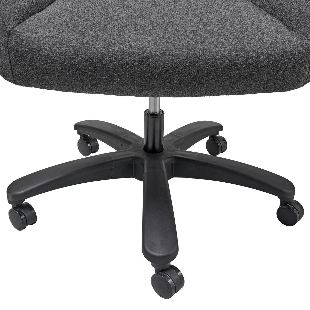 SCAUN DIRECTORIAL  in plasă tensionată negru  - negru, Modern, plastic/textil (80/125-133/75cm) - Livetastic