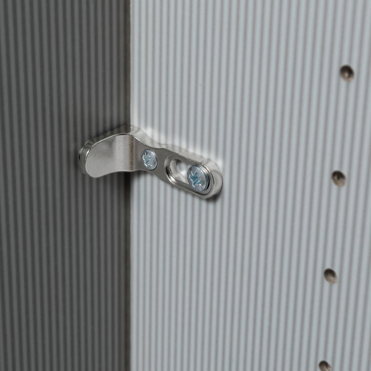 DREHTÜRENSCHRANK in Weiss, Eiche Bianco  - Schieferfarben/Weiss, Design, Glas/Holzwerkstoff (300/216/58cm) - Novel