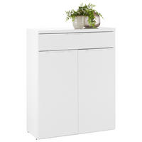 ORMAR ZA OBUĆU  bijela visoki sjaj  drvni materijal     - bijela/bijela visoki sjaj, Moderno, drvni materijal/metal (80/102/35cm) - Mömax