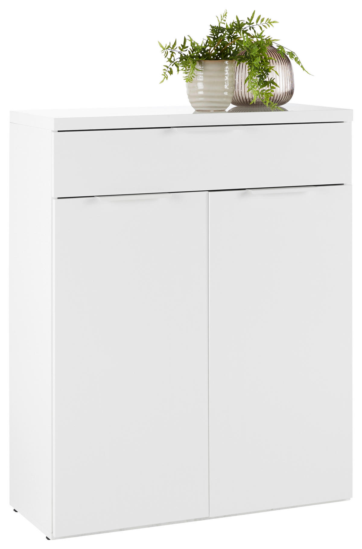 ORMAR ZA OBUĆU  bijela visoki sjaj  drvni materijal     - bijela/bijela visoki sjaj, Moderno, drvni materijal/metal (80/102/35cm) - Mömax