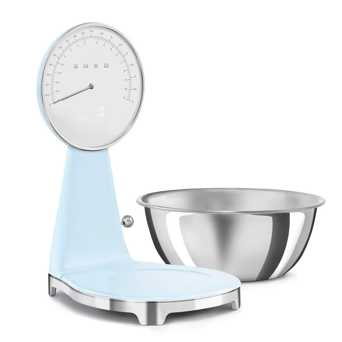 ELEKTRISCHE KÜCHENWAAGE 50's Style  - Pastellblau, Trend, Kunststoff (18/31.5/25cm) - SMEG