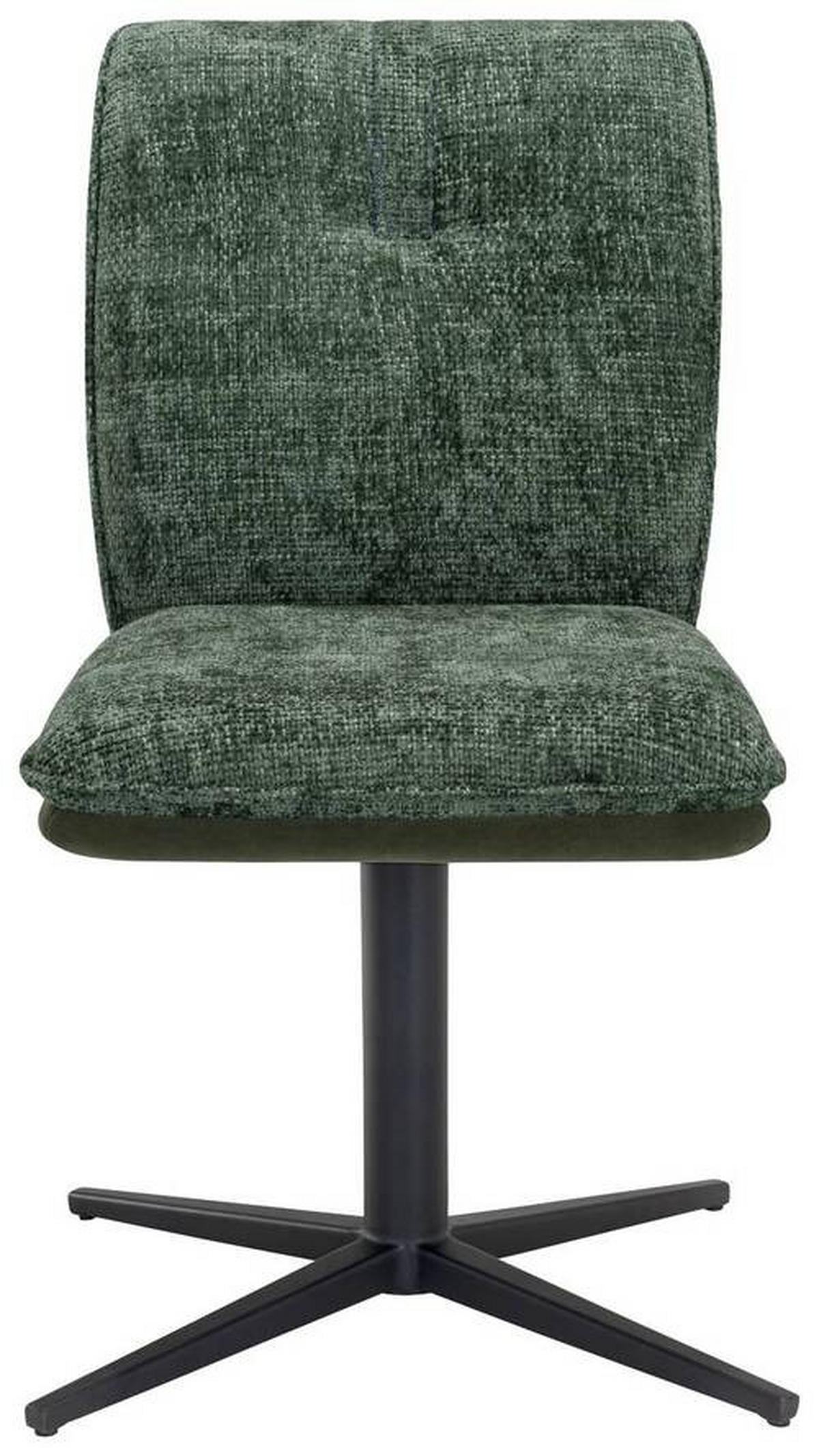 STOL, kovina, tekstil zelena  - črna/zelena, Design, kovina/tekstil (49/85/61.5cm) - Novel