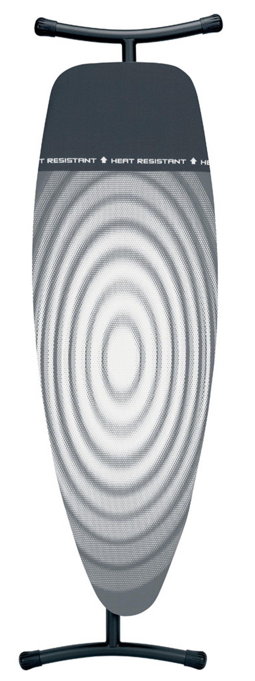 ŽEHLICÍ PRKNO - bílá/černá, Basics, textil (47/163,5/8,5cm) - Brabantia