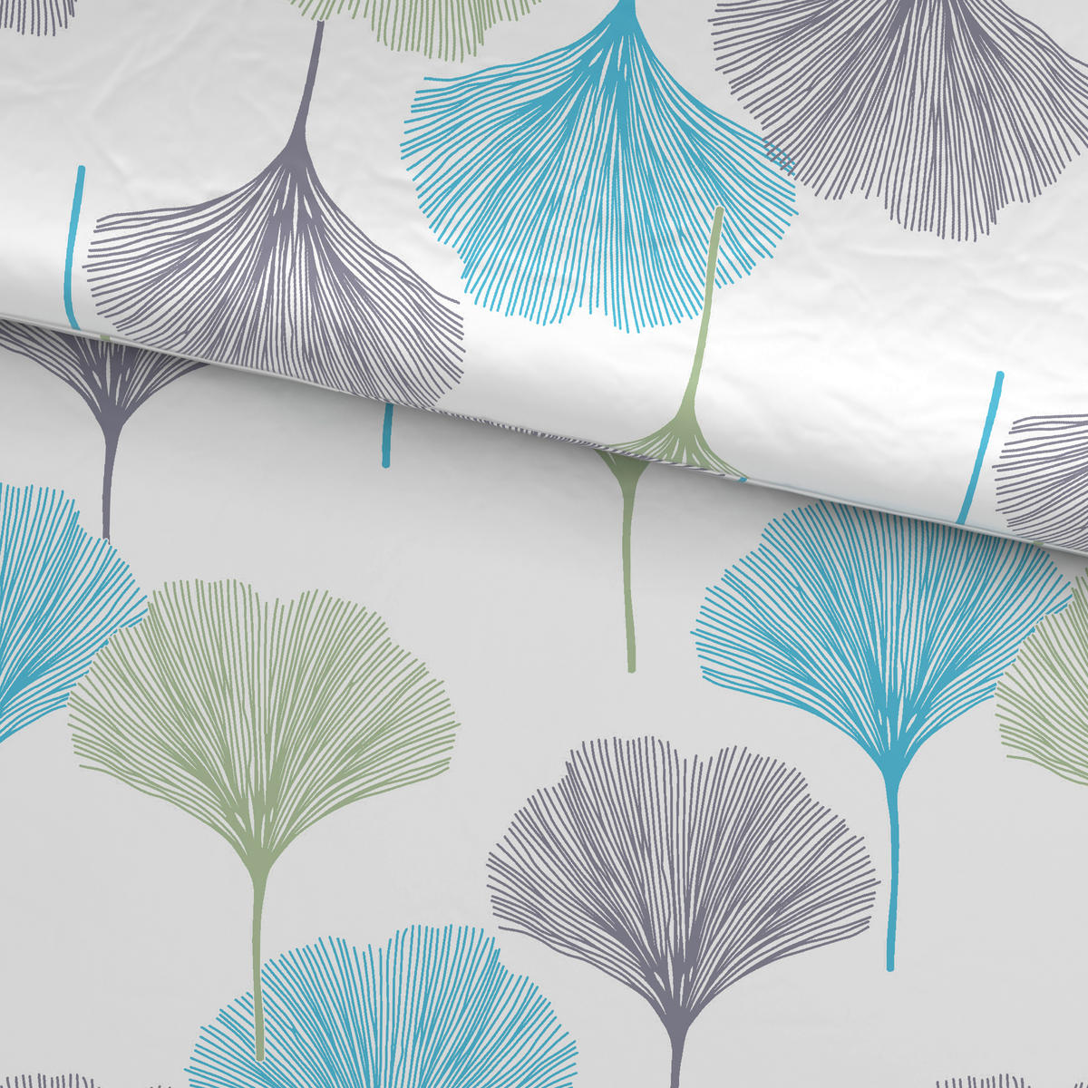 PÅSLAKANSET KALIO satin 150/210 cm  - vit/beige, Klassisk, textil (150/210cm) - Esposa