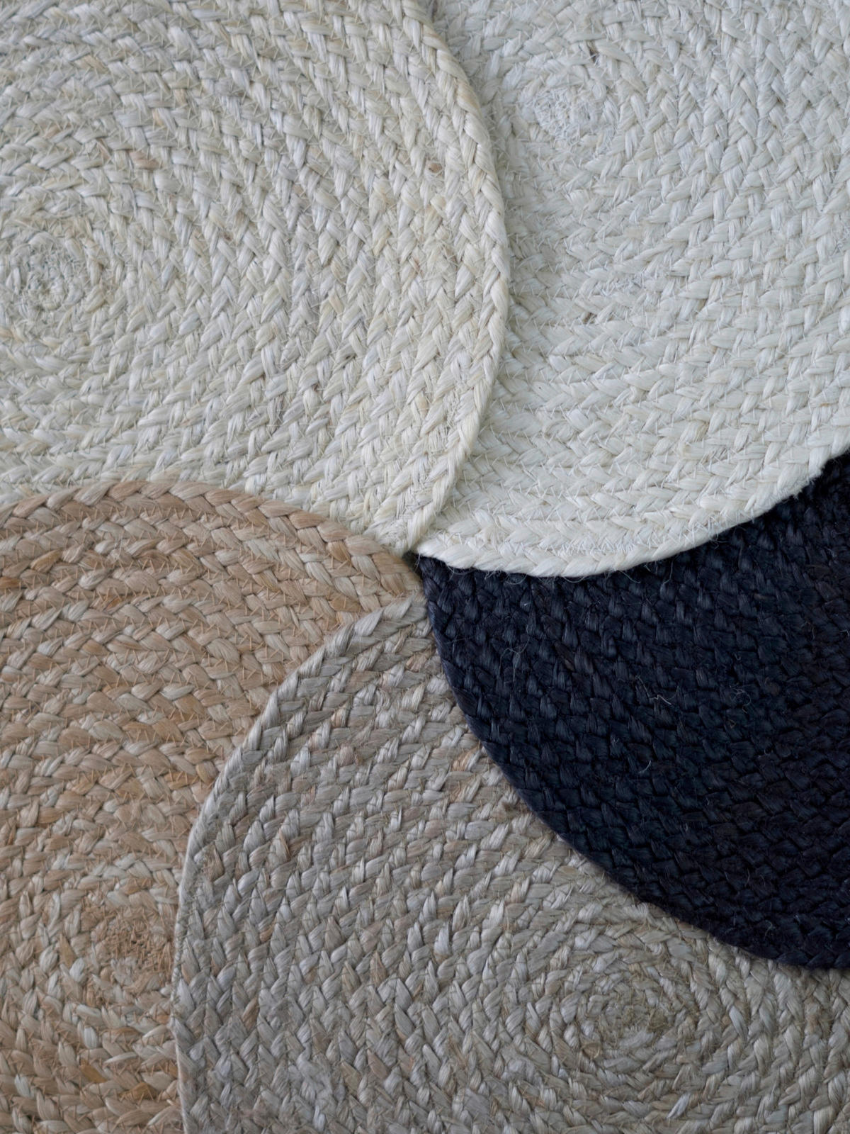 JUTETEPPICH 160/230 cm Jute Braided Weiß  - Weiß, Basics, Textil (160/230cm) - Hanse Home