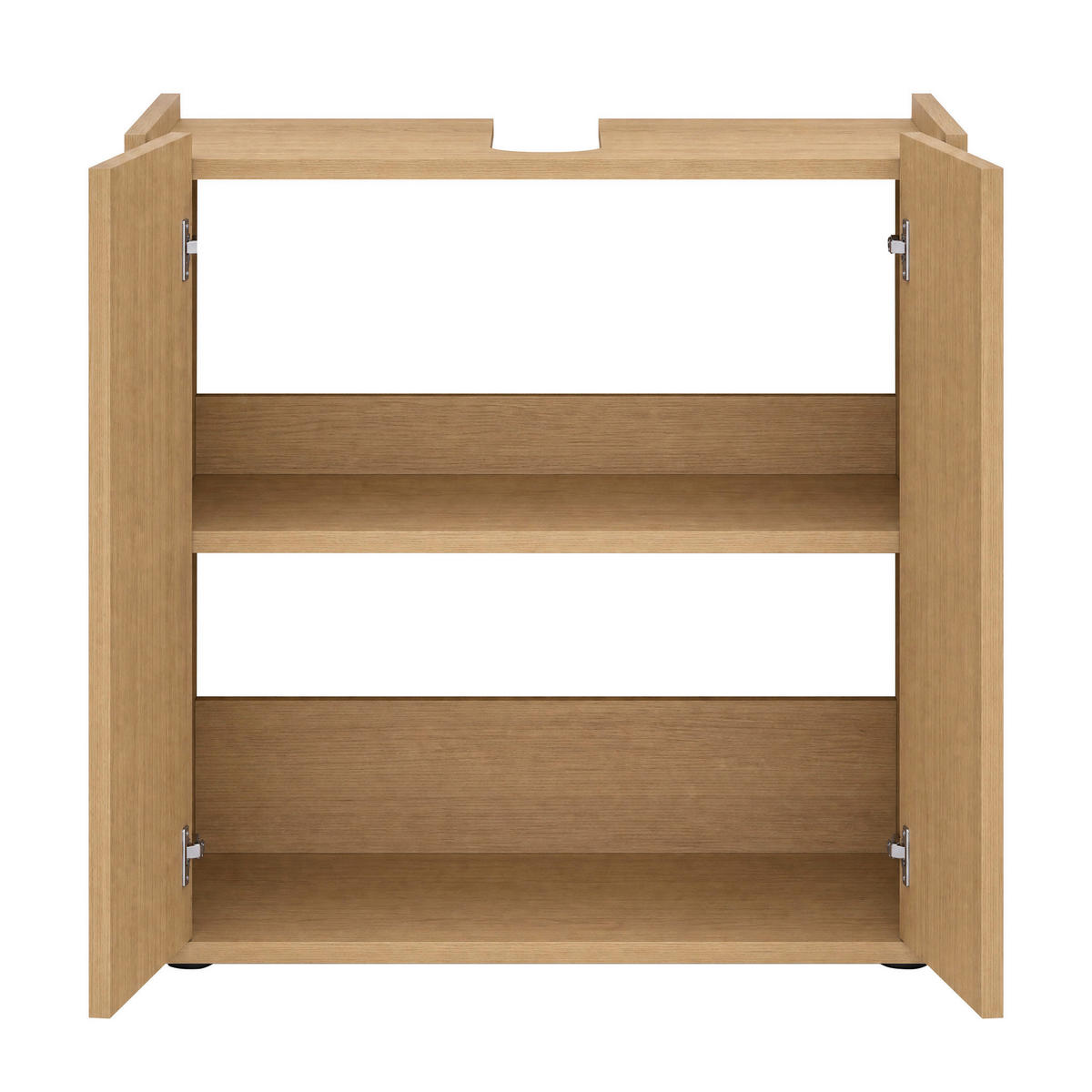 WASCHBECKENUNTERSCHRANK 60/62/35 cm  - Eichefarben/Schwarz, Trend, Holzwerkstoff/Kunststoff (60/62/35cm) - MID.YOU