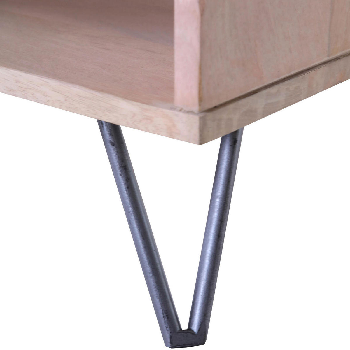 HIGHBOARD Amalfi  in 90/165/45 cm  - Anthrazit/Naturfarben, Design, Holz/Holzwerkstoff (90/165/45cm)