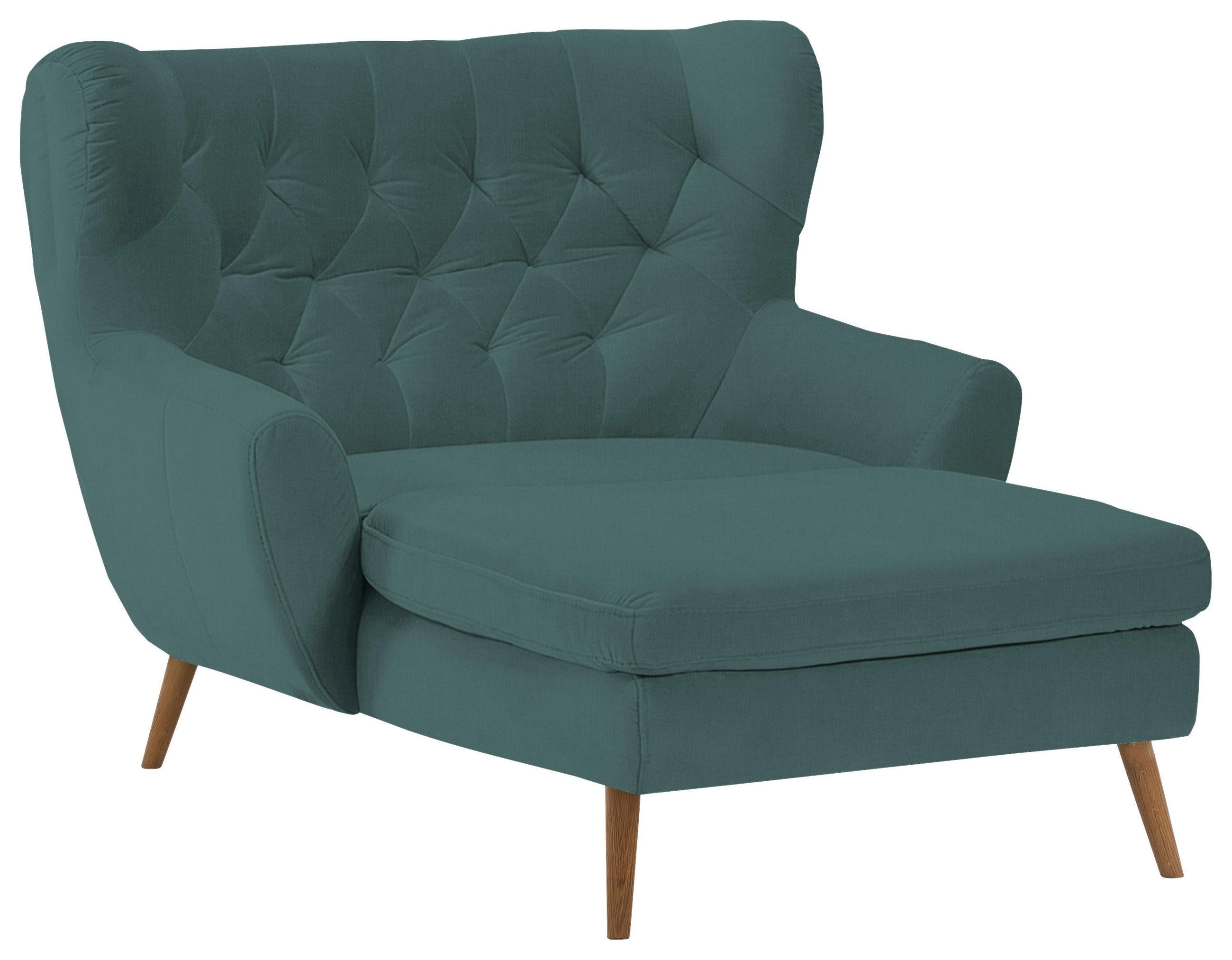 XXL-SESSEL Flachgewebe Petrol    - Petrol, Design, Holz/Textil (120/101/165cm) - Stylife