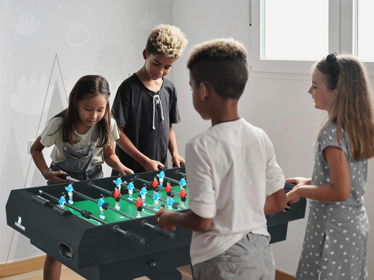 table multi-jeux - Schwarz, Konventionell, Holz (61/81/119,00cm)