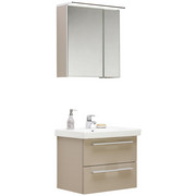 BADEZIMMER - Weiß/Grau, Design, Glas/Holzwerkstoff (65cm) - Novel