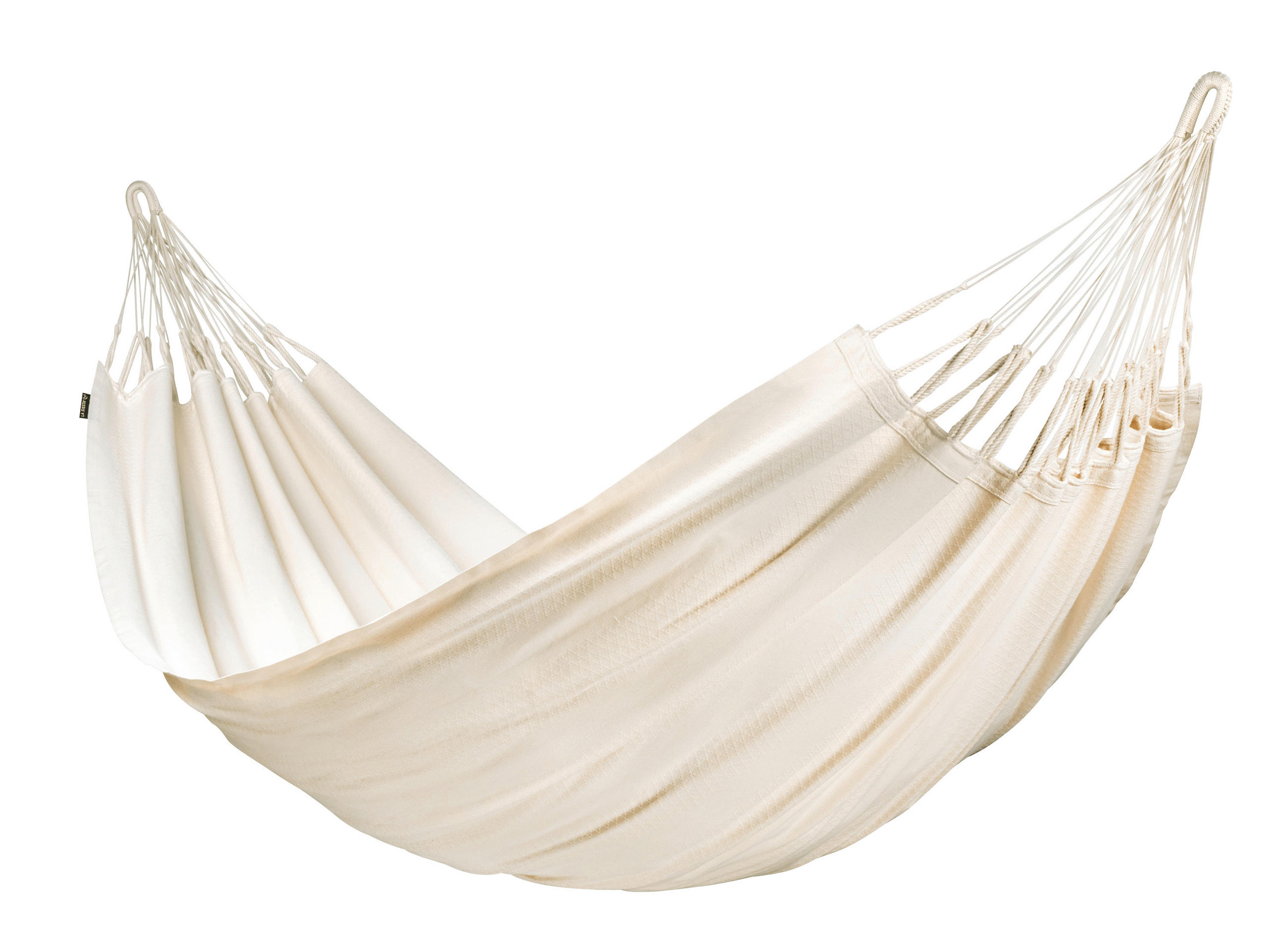 HÄNGEMATTE double org. cotton  - Weiß, KONVENTIONELL, Textil (160/350cm) - La Siesta