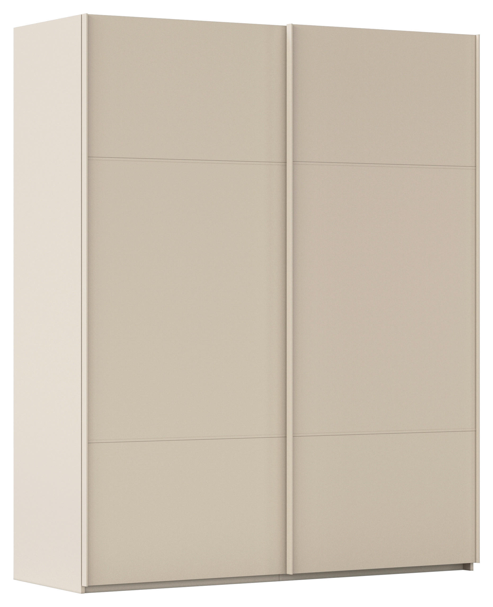 SCHWEBETÜRENSCHRANK  in Champagner  - Champagner, KONVENTIONELL, Holzwerkstoff/Metall (201/223/68cm) - Novel