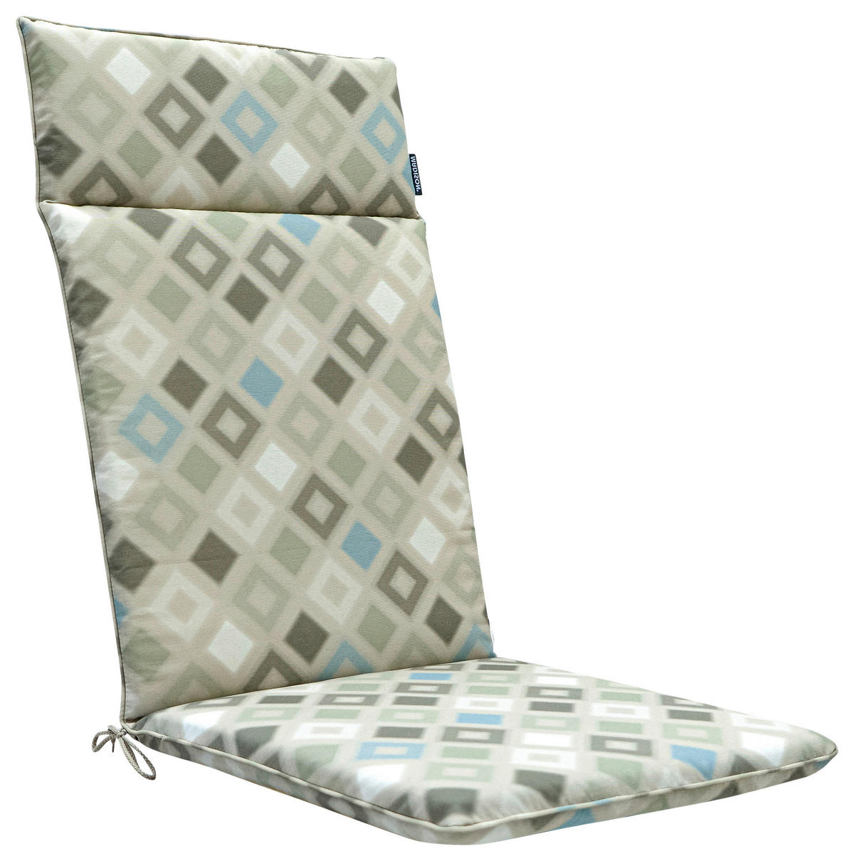 SESSELAUFLAGE Raute  - Hellgrün/Hellblau, Basics, Textil (50/5/120cm)