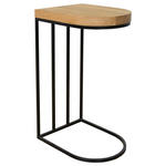 BEISTELLTISCH in Holz, Metall 45/35/69 cm  - Eichefarben/Schwarz, Design, Holz/Metall (45/35/69cm) - Novel