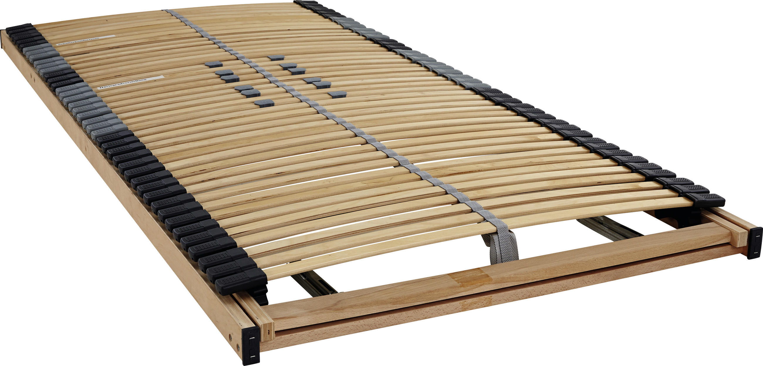 LATTENROST 140/200 cm Kopfteil, Fußteil, Mittelzone verstellbar, Birke  - Birkefarben, Basics, Holz (140/200cm) - Livetastic