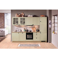 KÜCHENLEERBLOCK IP4250 300 cm  in Eichefarben, Salbeigrün  - Eichefarben/Salbeigrün, Basics, Holzwerkstoff/Metall (300cm) - Impuls