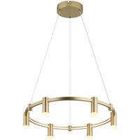 HÄNGELEUCHTE 62/120 cm  - Goldfarben/Opal, Trend, Kunststoff/Metall (62/120cm) - Collet's Monde