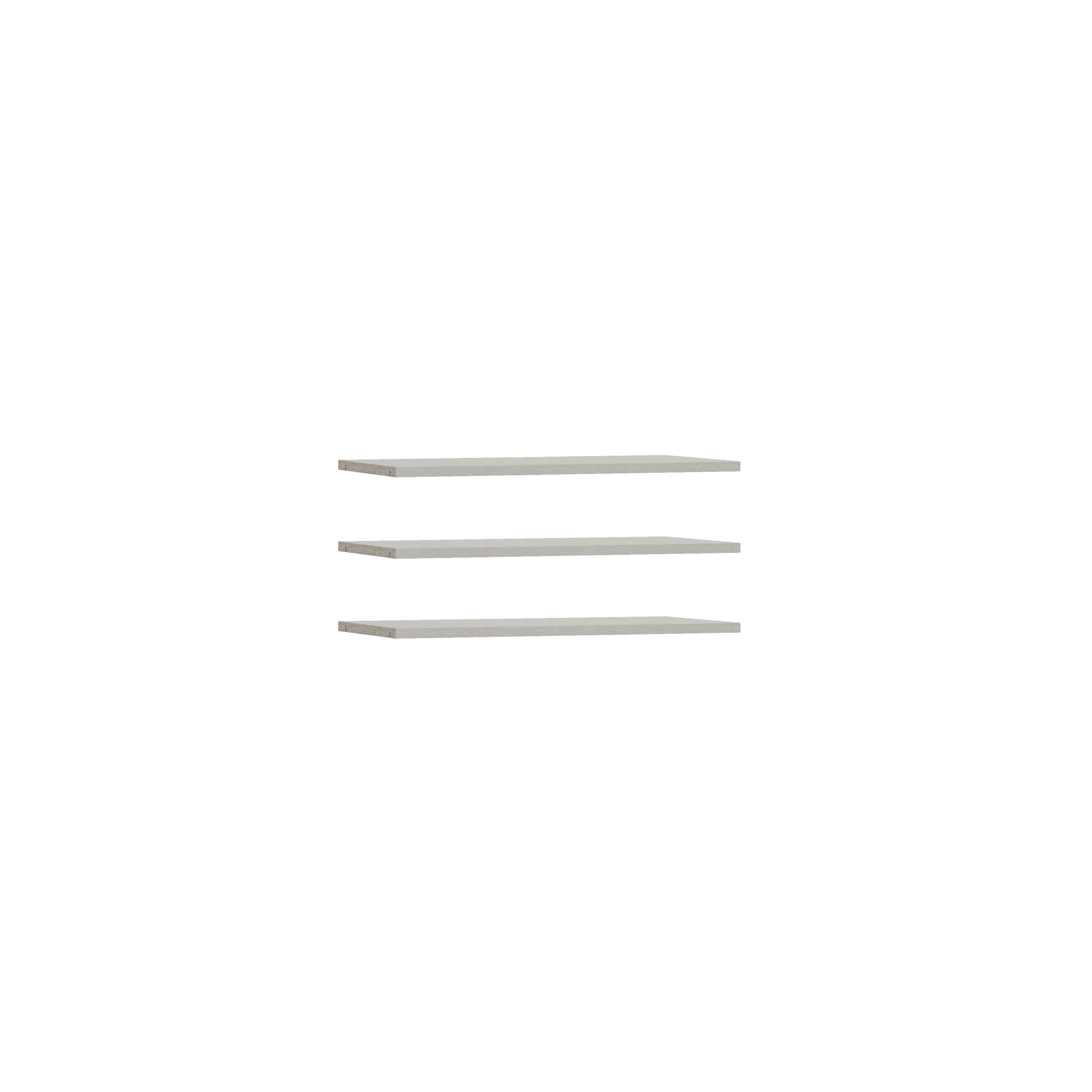 EINLEGEBODENSET 82,9/2,2/42 cm  - Hellgrau, Design, Holzwerkstoff (82,9/2,2/42cm) - Carryhome
