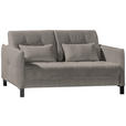 SCHLAFSOFA in Cord Cappuccino  - Schwarz/Cappuccino, Design, Textil/Metall (170/88/110cm) - Novel