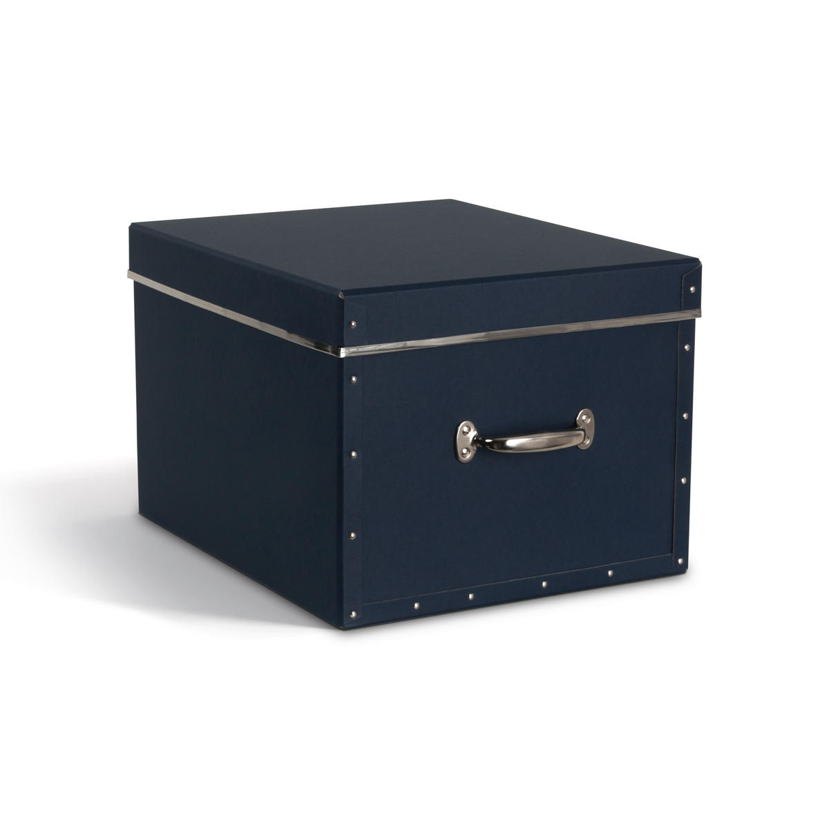 AUFBEWAHRUNGSBOX    43/36.5/28.5 cm  - Dunkelblau, Basics, Karton/Papier (43/36.5/28.5cm)