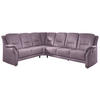 ECKSOFA in Mikrofaser Flieder, Lila  - Beige/Lila, Konventionell, Textil/Metall (223/275cm) - Beldomo Comfort