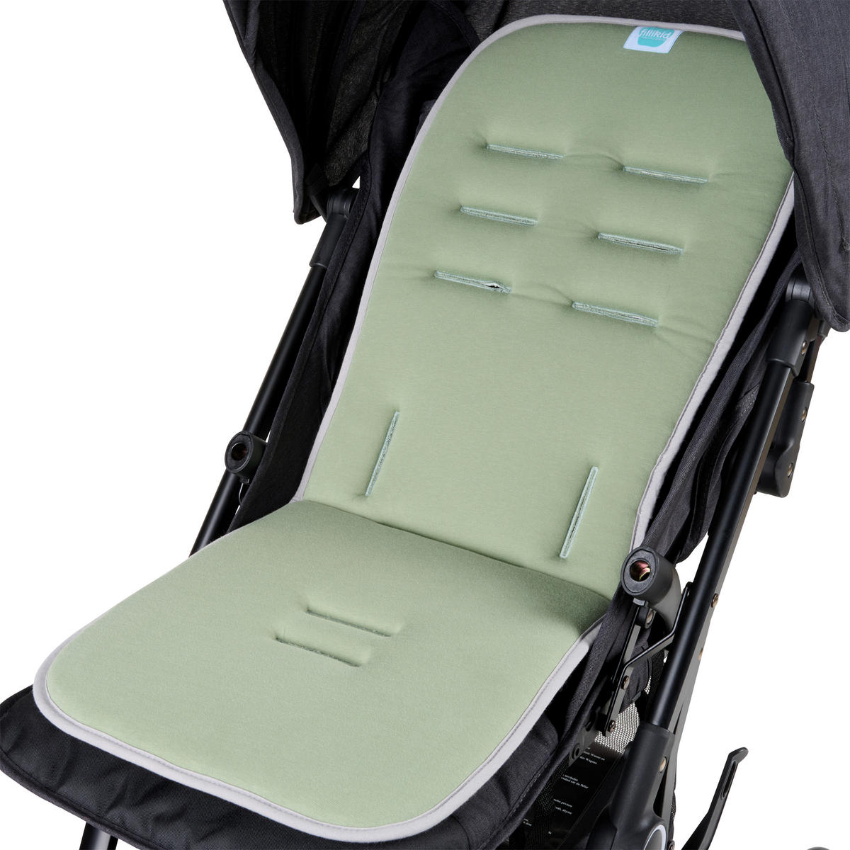 KINDERWAGENEINLAGE - Salbeigrün/Grau, Basics, Textil (30/73cm) - Jimmylee