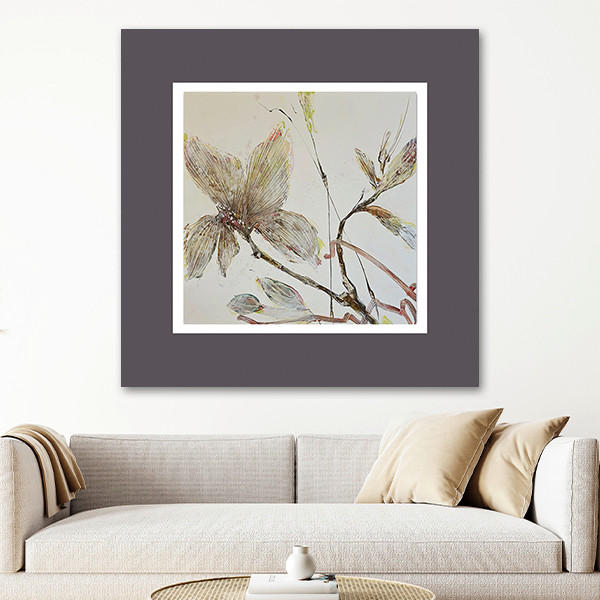 BILD Blumen 50/50 cm  - Multicolor, Basics, Holzwerkstoff/Kunststoff (50/50cm) - Wiedemann