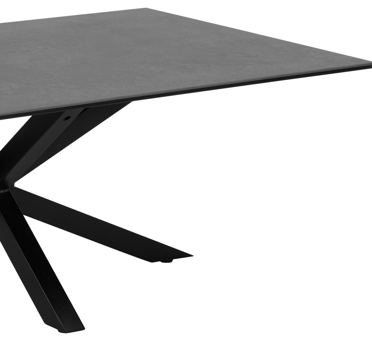 KLUB STOČIĆ  crna  - crna, Lajfstajl, staklo/metal (130/70/46cm) - Hom`in