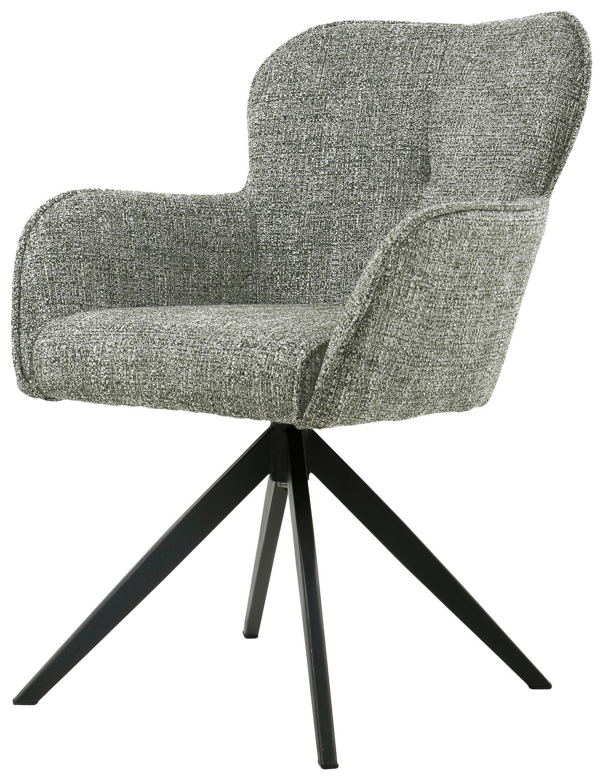 KAROSSZÉK zöld, fekete  - fekete/zöld, Design, textil/fém (62/88/65cm) - Novel