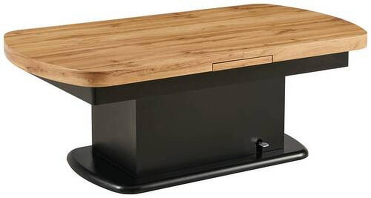 SOFFBORD i trä 135-160/75/51-79,9 cm  - svart/ekfärgad, Design, trä (135-160/75/51-79,9cm) - Livetastic