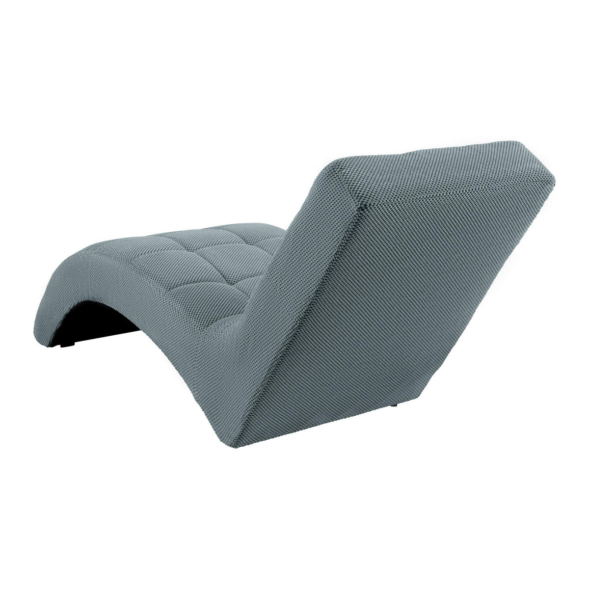 LIGGFÅTÖLJ i vävt tyg blågrå  - blågrå/svart, Modern, textil/plast (68/80/167cm) - MID.YOU