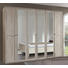 DREHTÜRENSCHRANK 6 -türig Eichefarben - Eichefarben/Braun, LIFESTYLE, Glas/Holzwerkstoff (270/210/58cm) - Carryhome