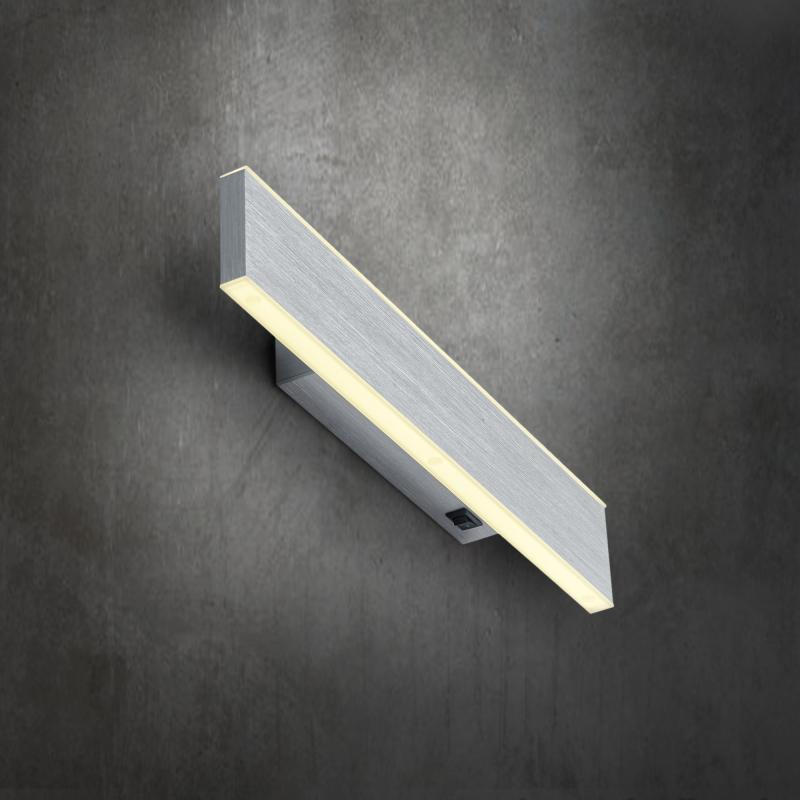 LED-WANDLEUCHTE Delta 30/3,4/5,3 cm   - Alufarben, Design, Metall (30/3,4/5,3cm) - Hell