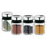 Gewürzdose 4-teilig - Klar/Edelstahlfarben, Design, Glas/Keramik (5,5/9,5cm) - WMF Gewürzdose 4-teilig - Klar/Edelstahlfarben, Design, Glas/Keramik (5,5/9,5cm) - WMF