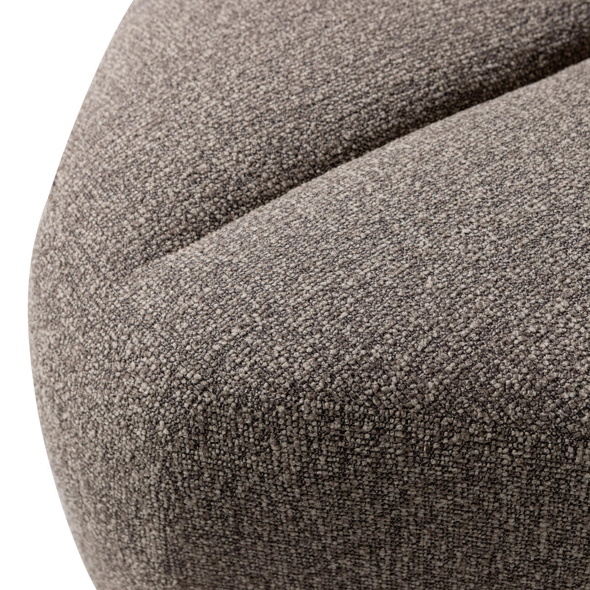 ECKBANK  in Braun  - Schwarz/Braun, MODERN, Kunststoff/Textil (83/83/83cm) - Livetastic