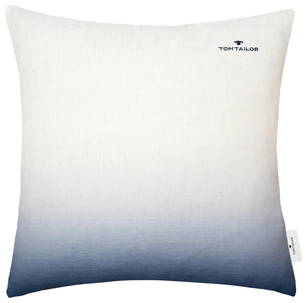 KISSENHÜLLE T-GRADIENT SIGN. Gradient 45/45 cm  - Creme/Weiß, KONVENTIONELL, Textil (45/45cm) - Tom Tailor