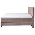 BOXSPRINGBETT 160/200 cm  in Altrosa  - Graphitfarben/Altrosa, Design, Textil/Metall (160/200cm) - Xora