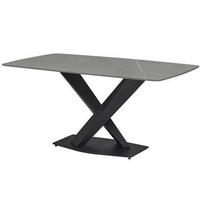 STOL ZA BLAGOVAONICU  siva, crna  keramika      - siva/crna, Moderno, metal/keramika (180/90/75cm) - MID.YOU