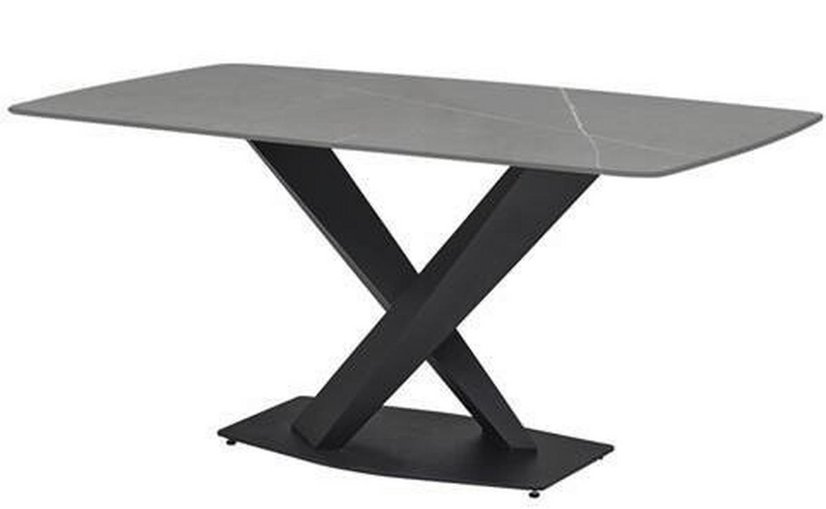 STOL ZA BLAGOVAONICU  siva, crna  keramika      - siva/crna, Moderno, metal/keramika (180/90/75cm) - MID.YOU