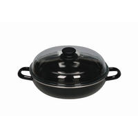 SCHMORTOPF Classic 2,2 l  - Klar/Schwarz, Basics, Glas/Holz (28/6,5cm) - Riess